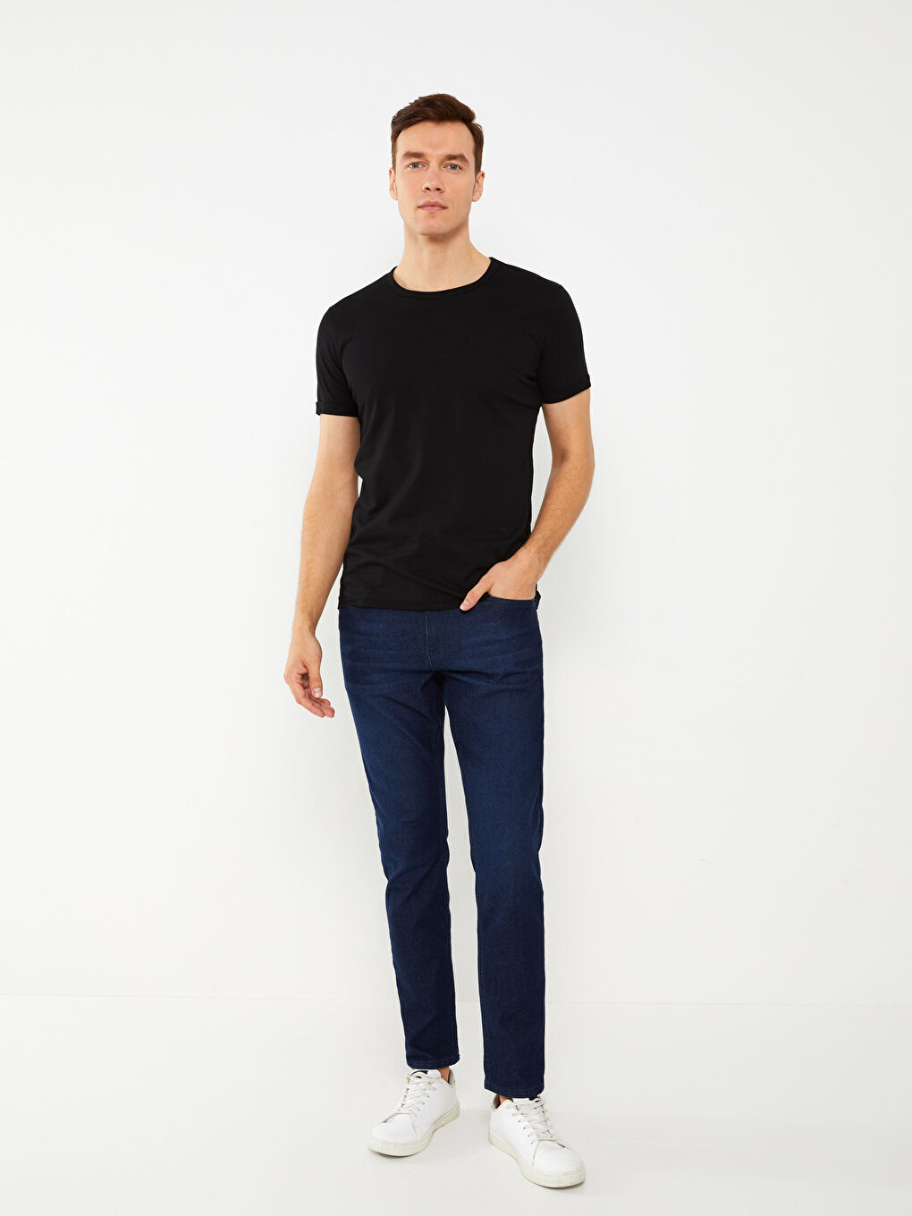 Crew Neck Jersey Men's T-Shirt-2