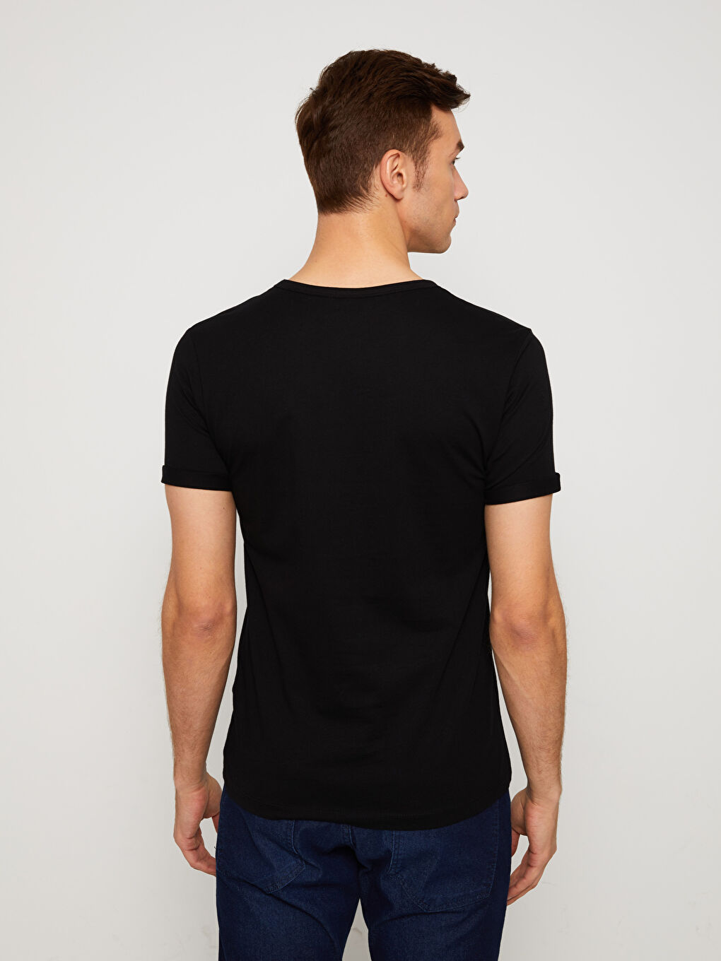 Crew Neck Jersey Men's T-Shirt-4