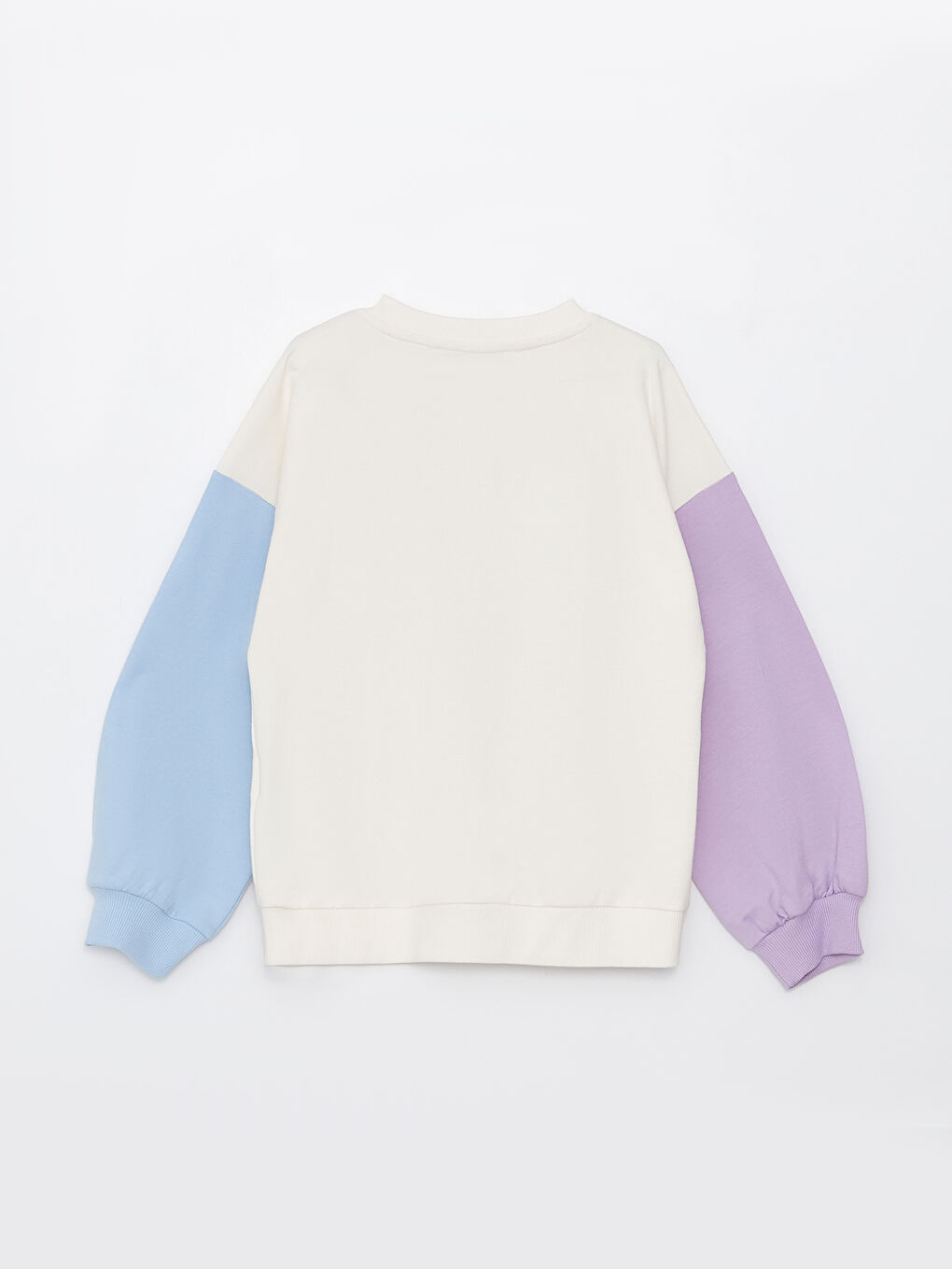 Crew Neck Printed Long Sleeve Girls' Sweatshirt -S30697Z4-FEL
