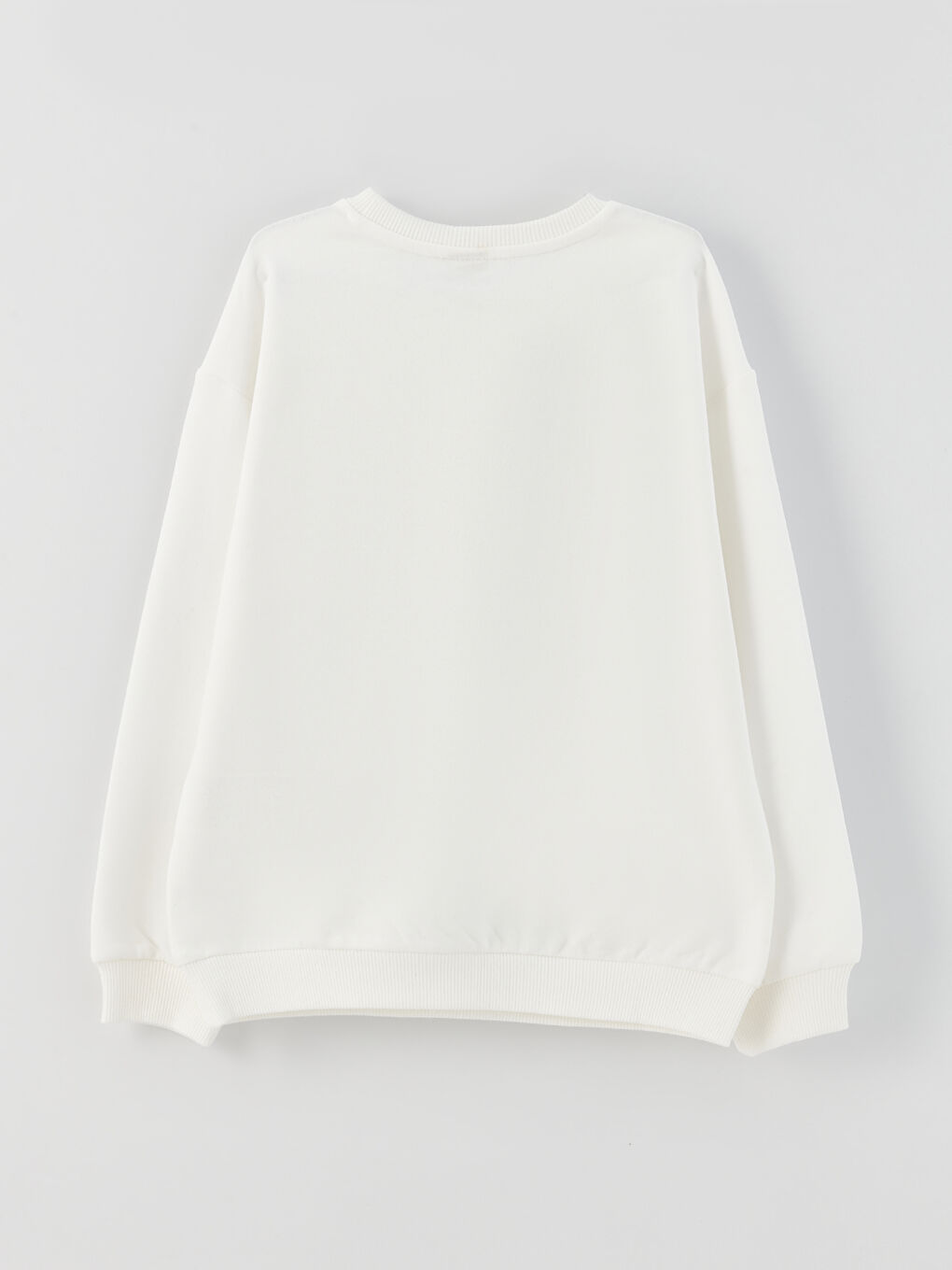 Hanorac Guler Rotund Imprimat Mânecă Lungă pentru Fete-4