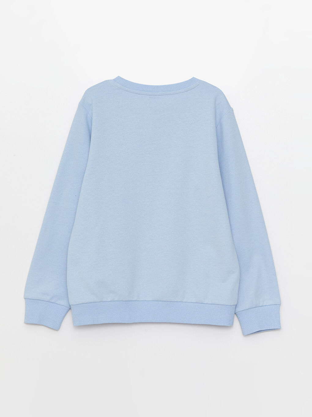 LCW Kids Crew Neck Printed Long Sleeve Girls' Sweatshirt -S30710Z4-FMR