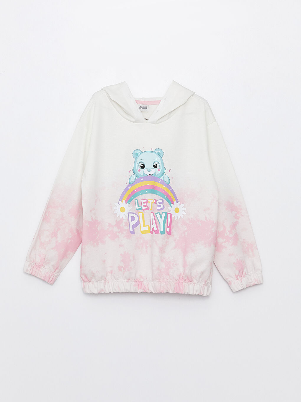 LCW Kids Hooded Printed Long Sleeve Girls' Sweatshirt -S30715Z4-R9J