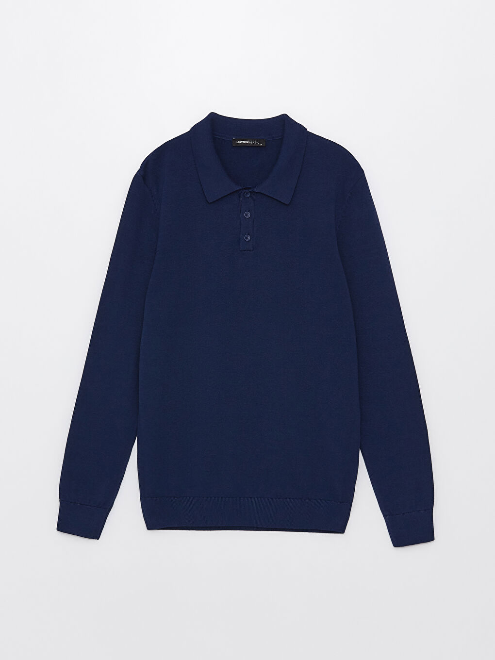 Polo Neck Long Sleeve Men's Knitwear Sweater-5