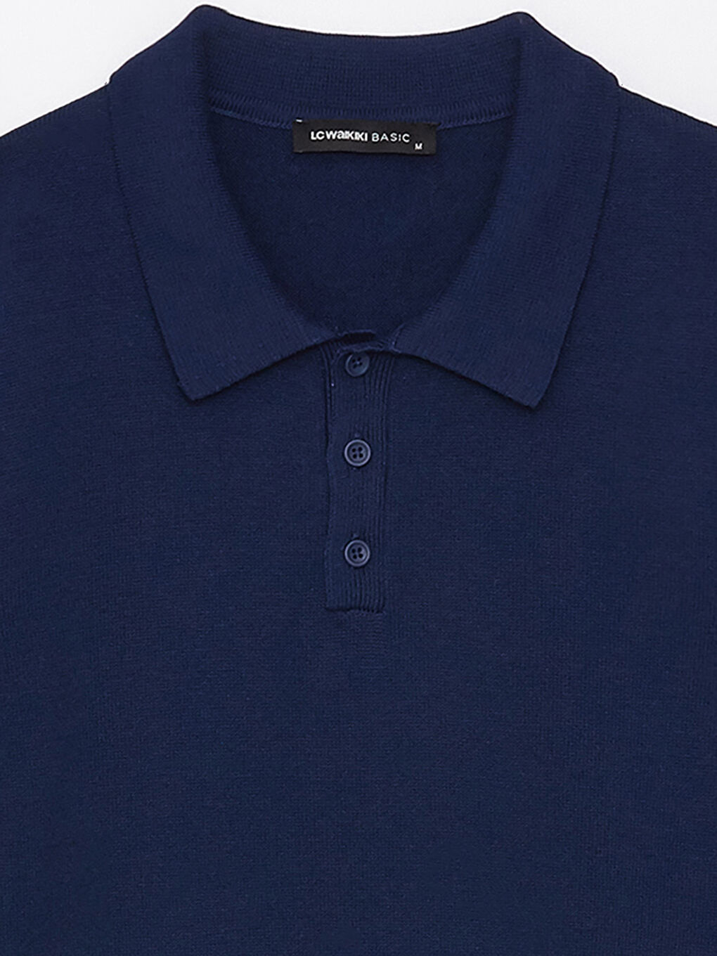 Polo Neck Long Sleeve Men's Knitwear Sweater-7