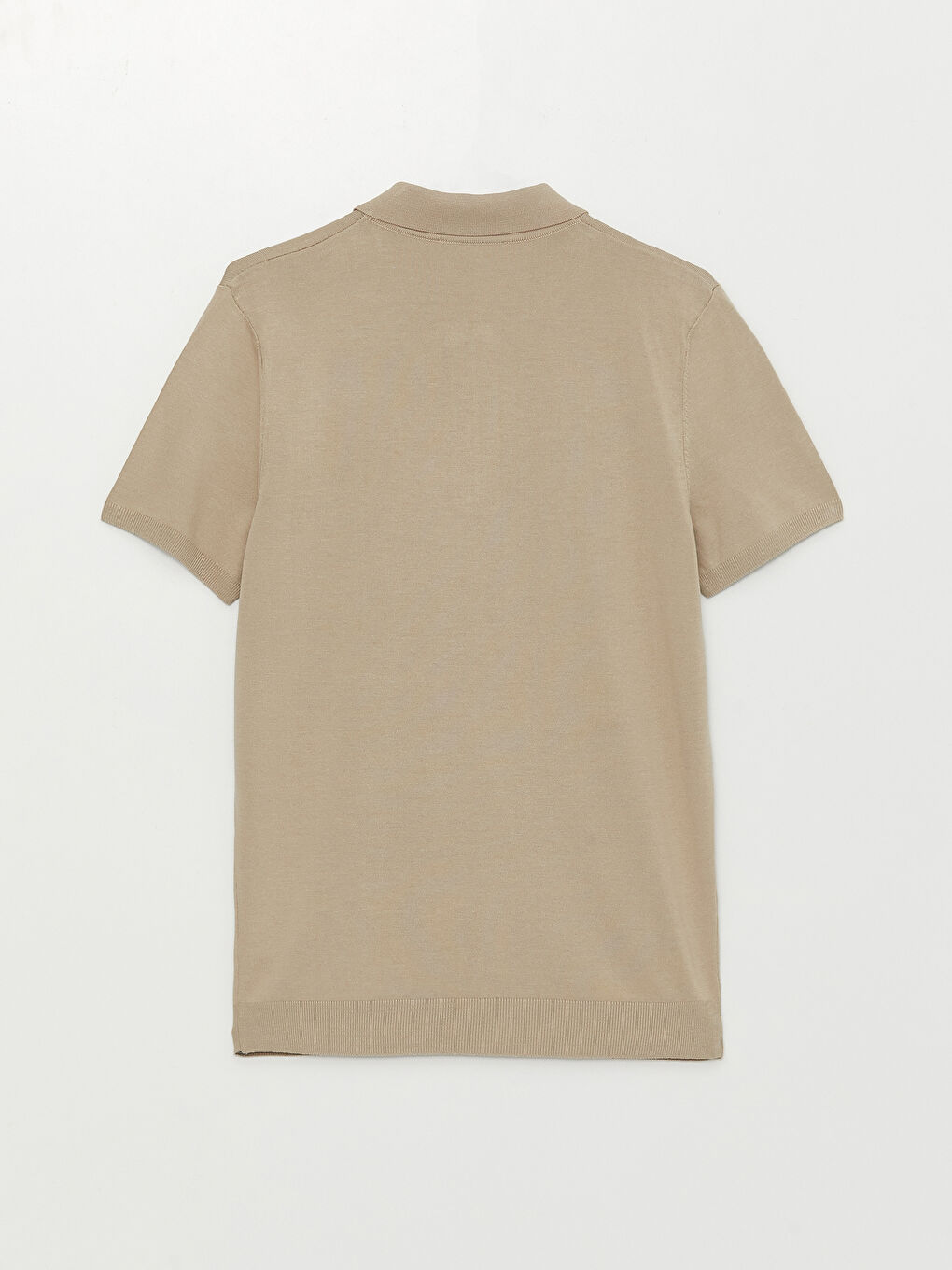 Polo Neck Short Sleeve Men's Knitwear Sweater-6