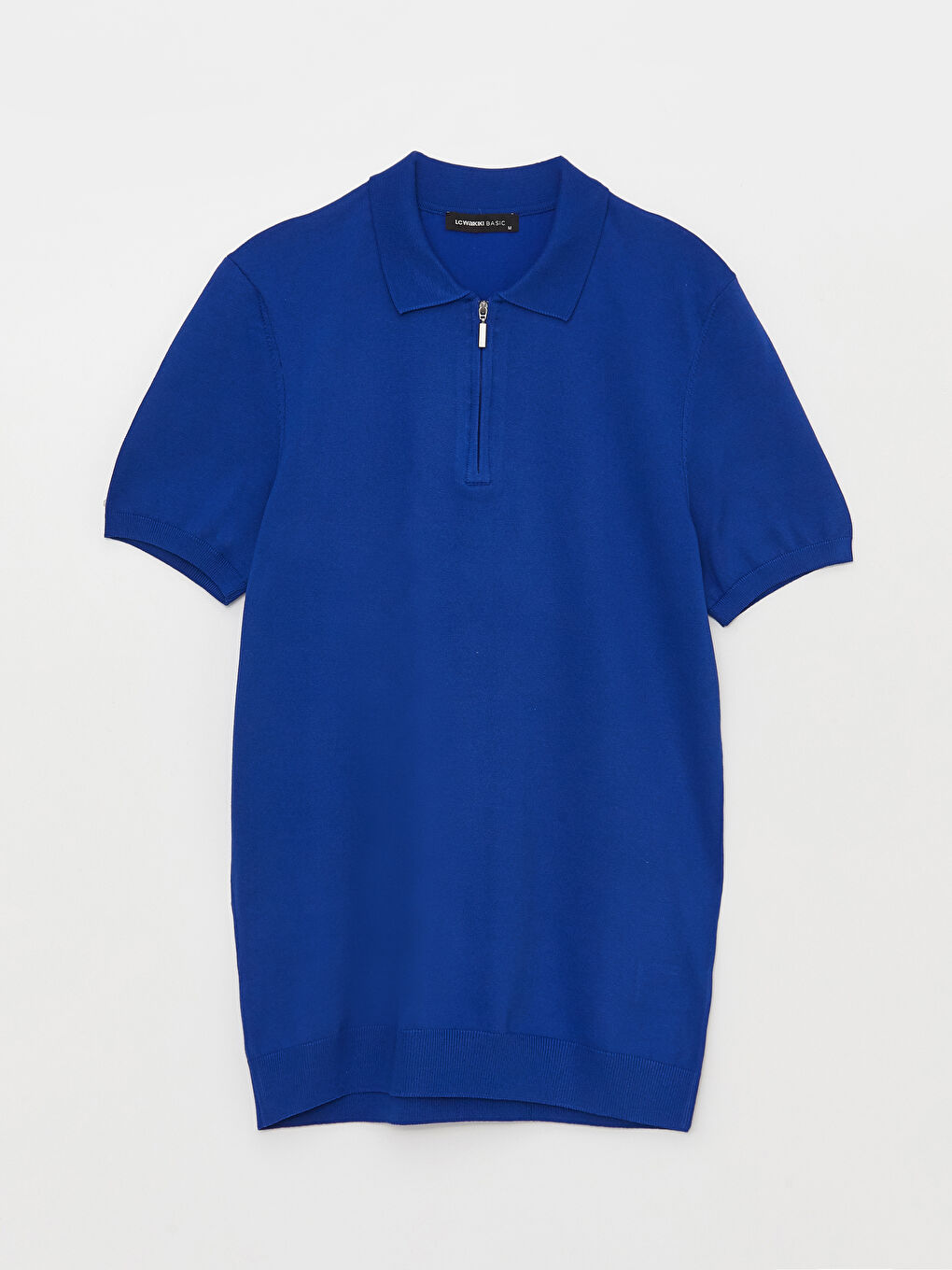 سترة تريكو بياقة بولو وكم قصير للرجال-7