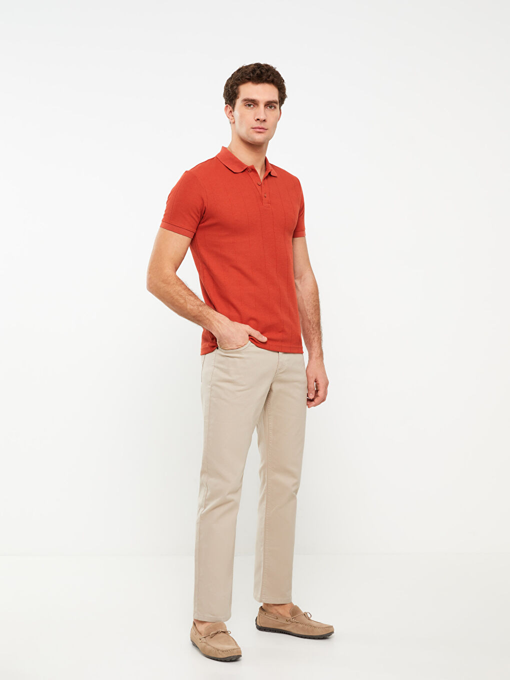 بنطلون تشينو بقصة عادية - للرجال