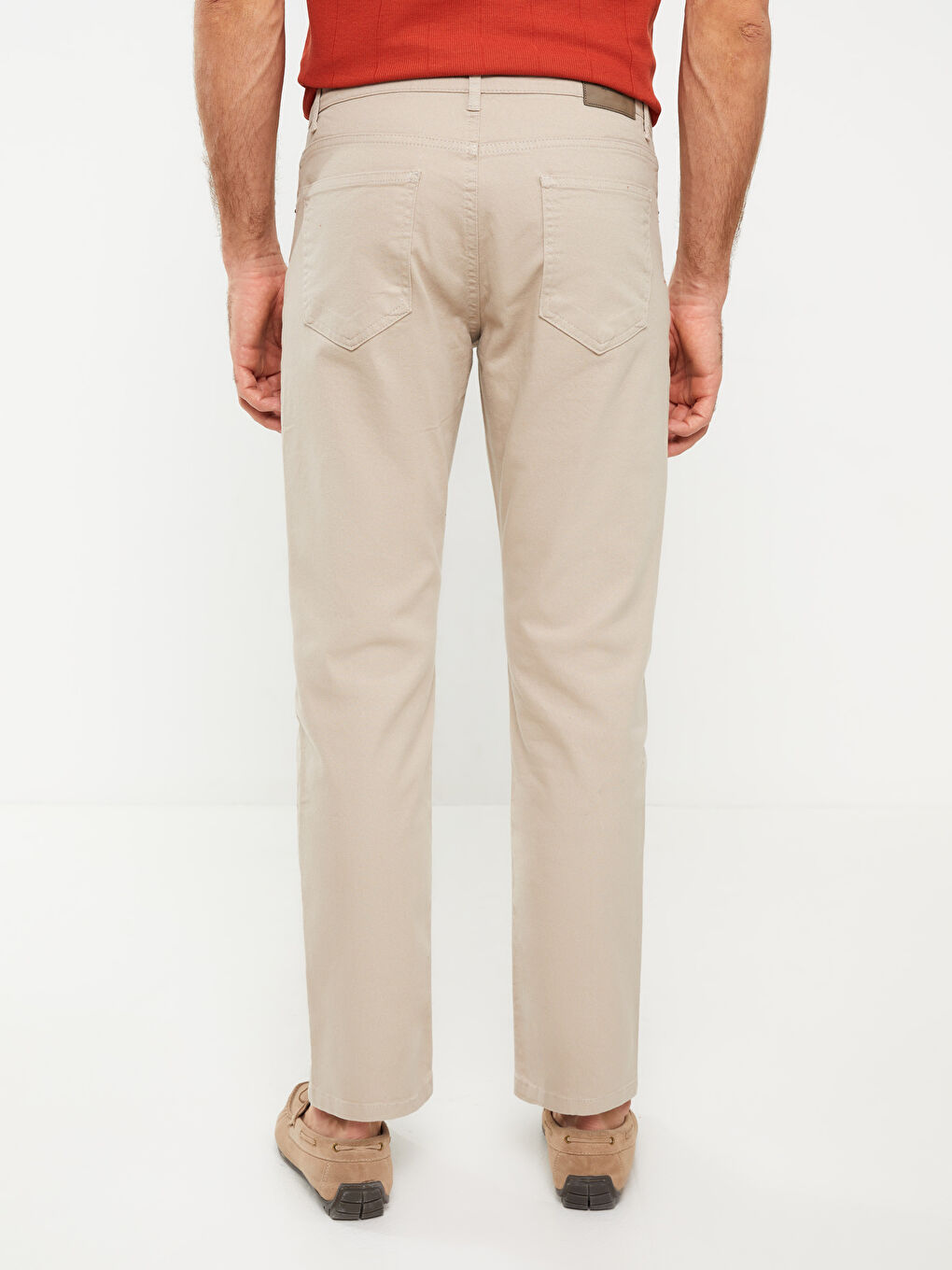 بنطلون تشينو بقصة عادية - للرجال-3