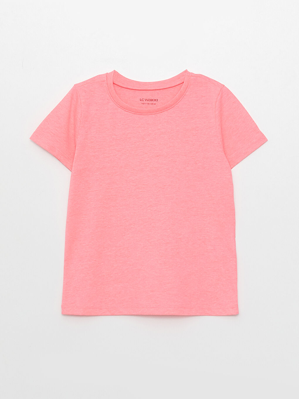 Crew Neck Basic Short Sleeve Girls' T-Shirt -S30806Z4-MRJ