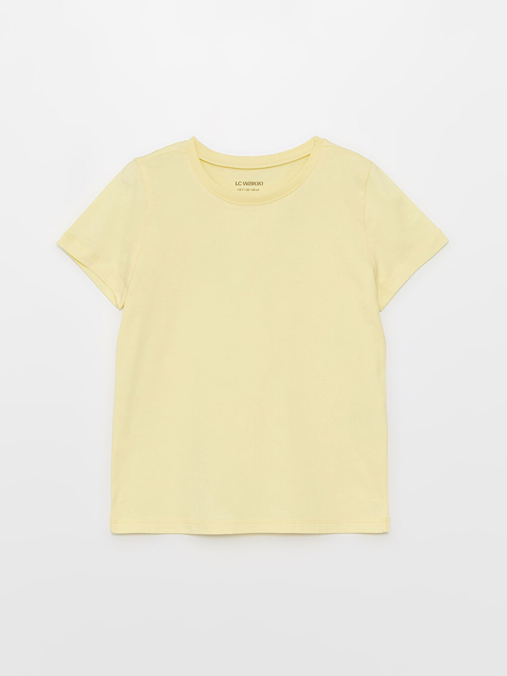 LCW Kids Crew Neck Basic Short Sleeve Girls' T-Shirt -S30806Z4-FEY