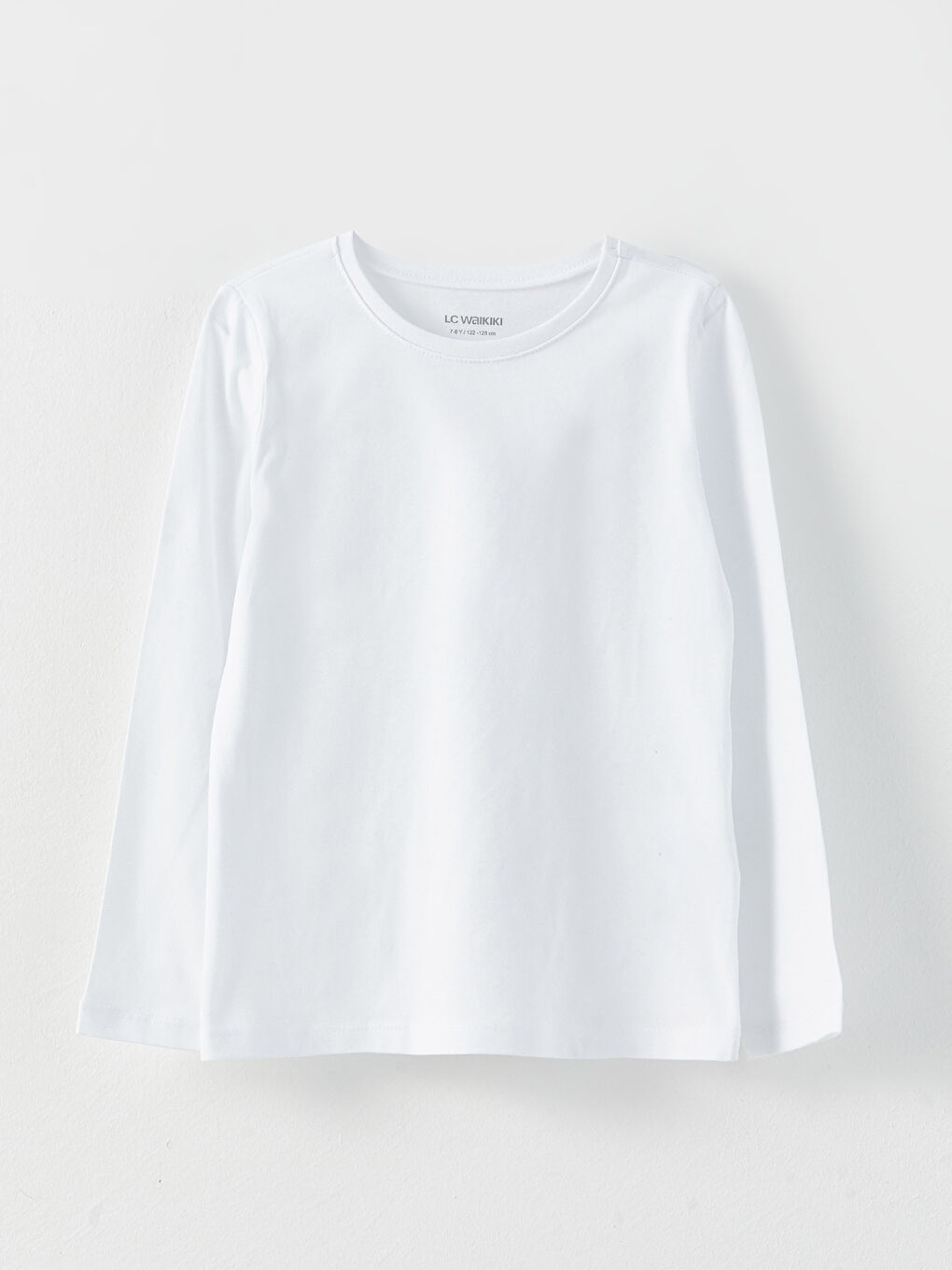 Crew Neck Basic Long Sleeve Girl T-shirt -S30808Z4-Q6K
