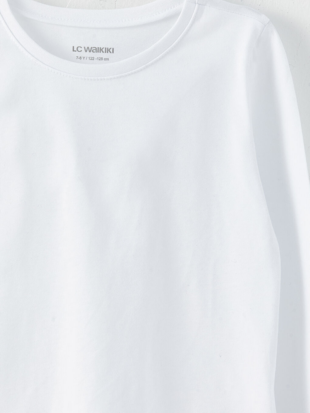 Crew Neck Basic Long Sleeve Girl T-shirt -S30808Z4-Q6K