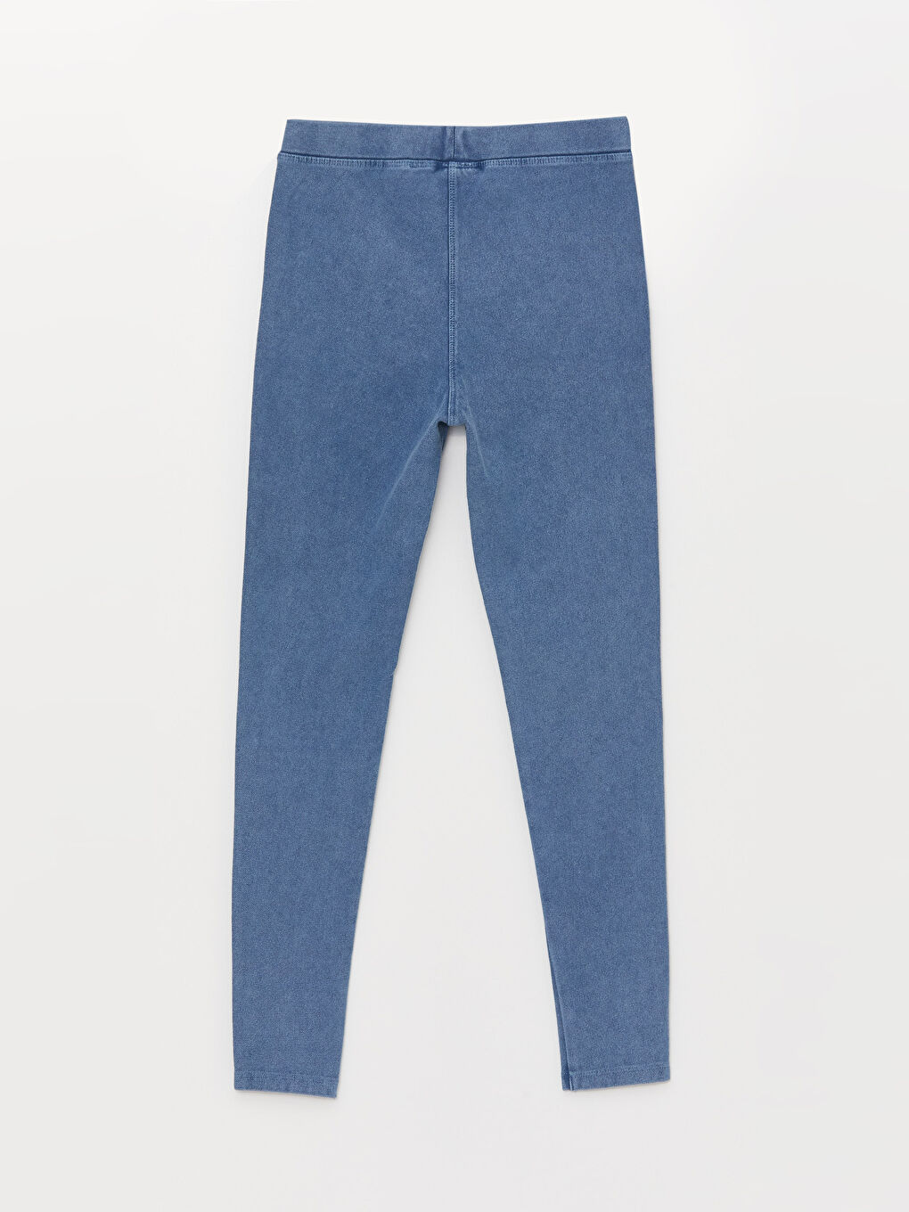 Lacivert Beli Lastikli Basic Kız Çocuk Uzun Tayt-1