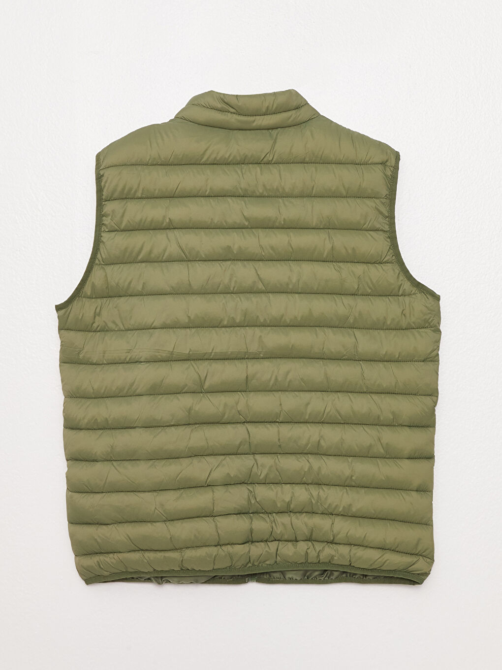 Vestă Matlasată Pentru Bărbați Cu Guler Tip Pâlnie Și Croială Standard-6