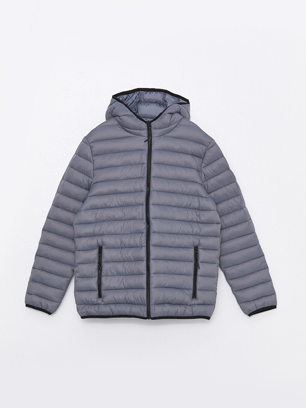 LCWAIKIKI Classic Standard Fit Hooded Men's Puffer Coat -S30826Z8-GYS