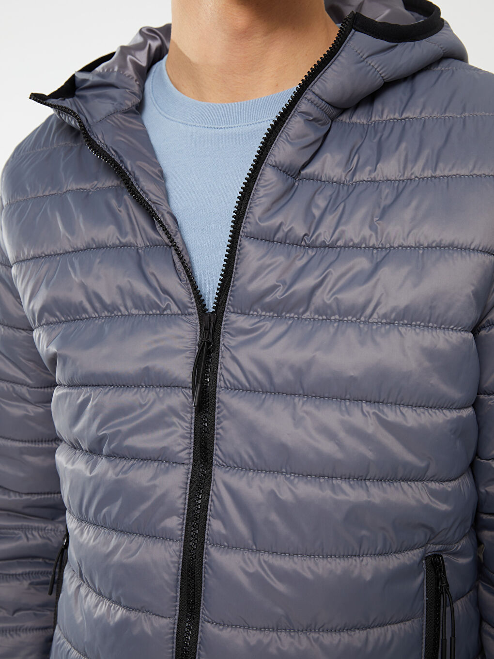 Standard Fit Hooded Men's Puffer Coat-3