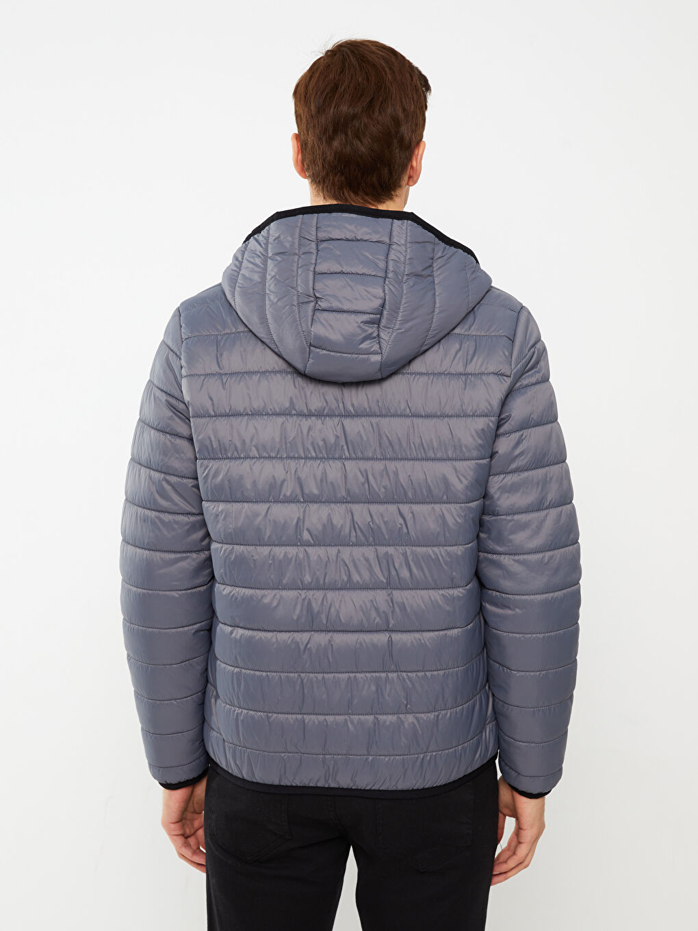 Standard Fit Hooded Men's Puffer Coat-5