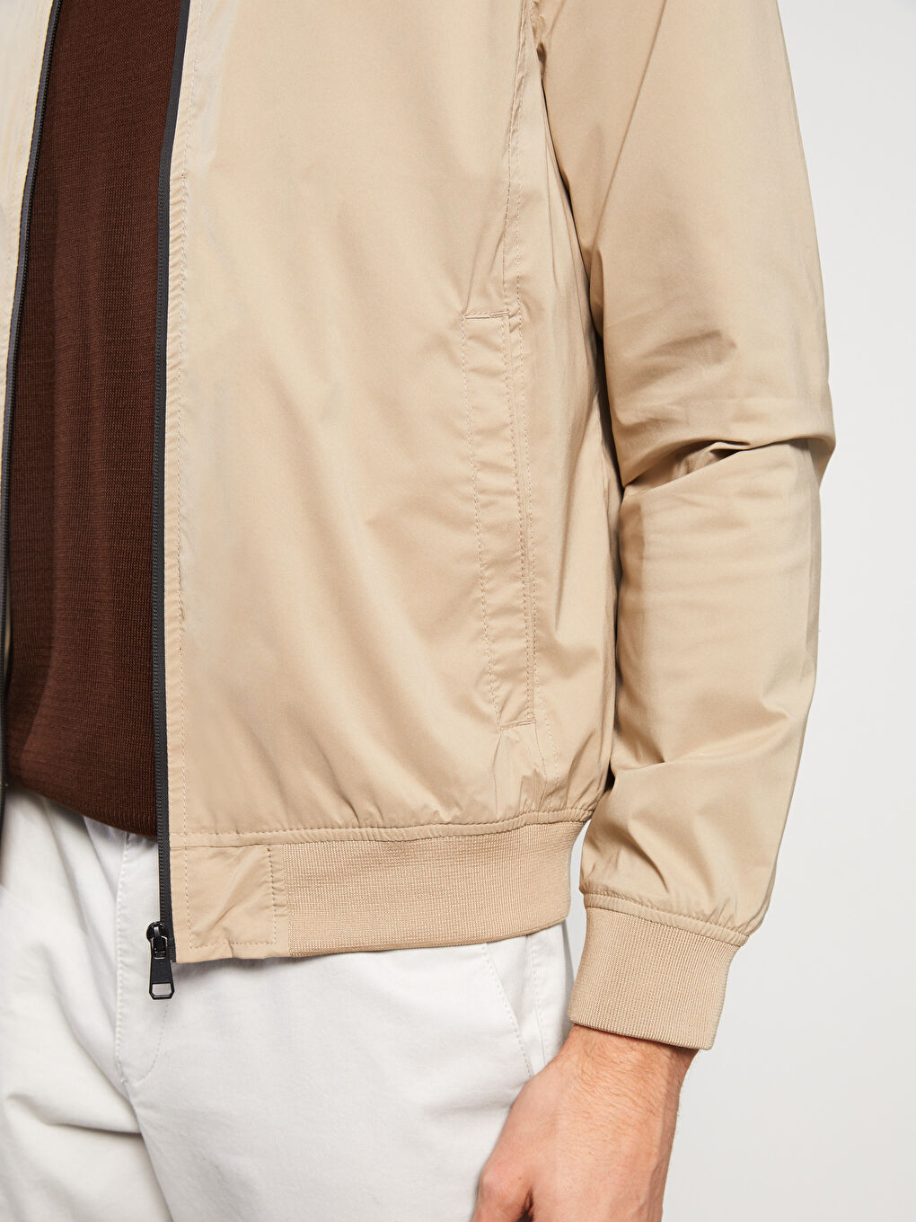 Редовен фит Колеж яка Палто за мъже-2