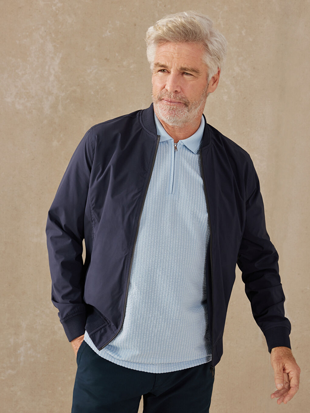 LCWAIKIKI Classic Standard Fit College Collar Men's Coat -S30833Z8-RFD