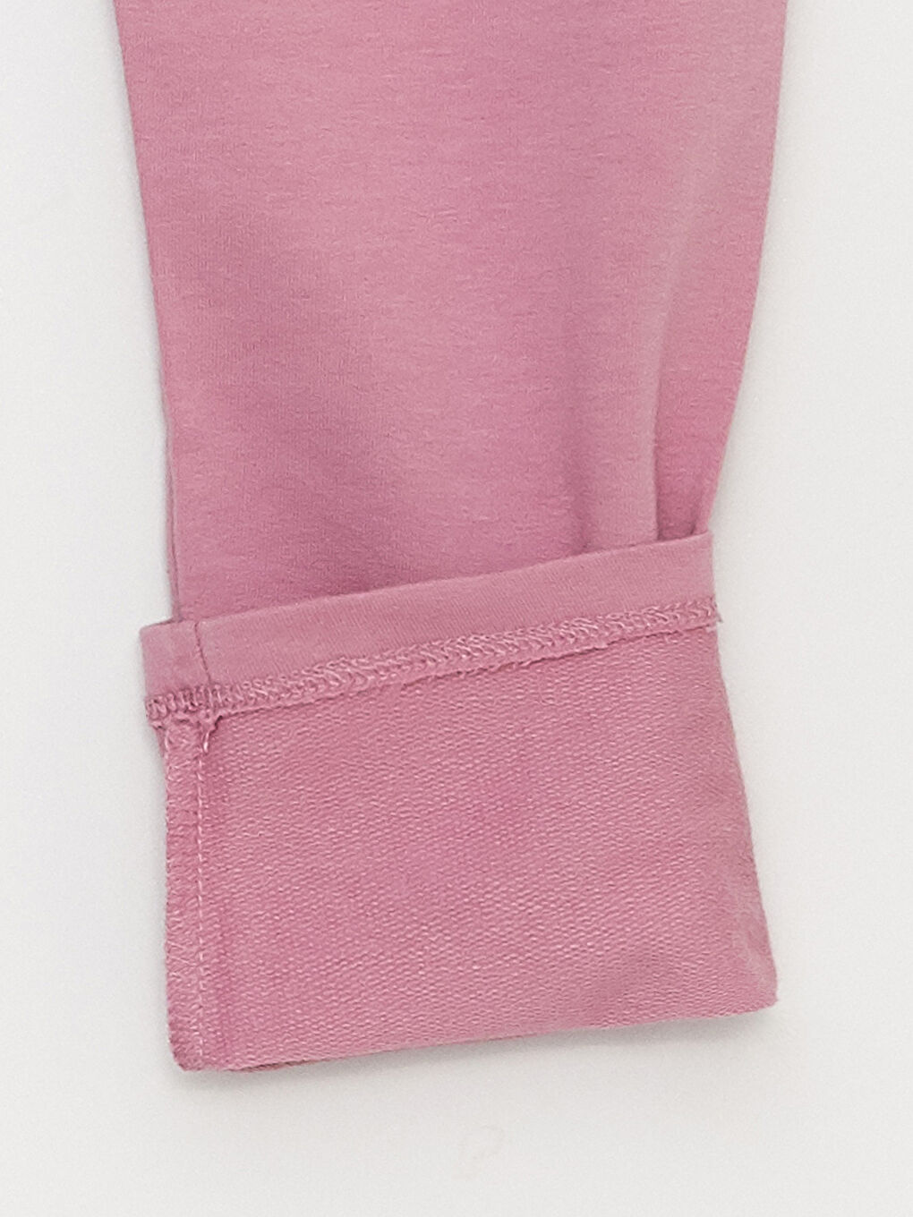 Lila Beli Lastikli Basic Kız Çocuk Tayt-1