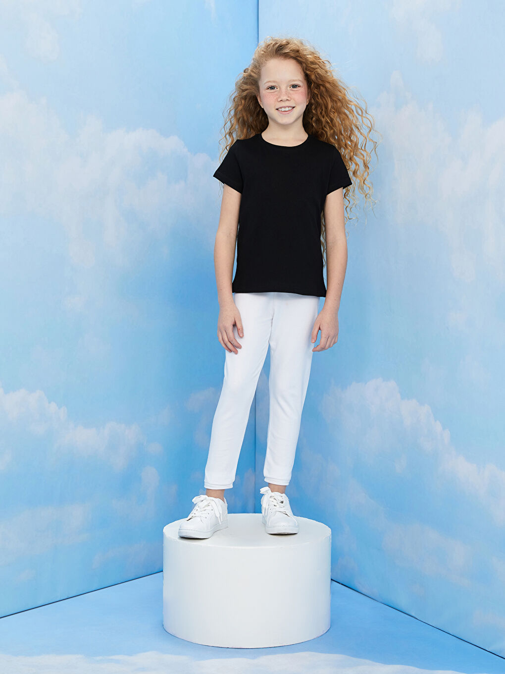 LCW Kids Elasticated Waist Basic Girls' Leggings -S30836Z4-Q6K