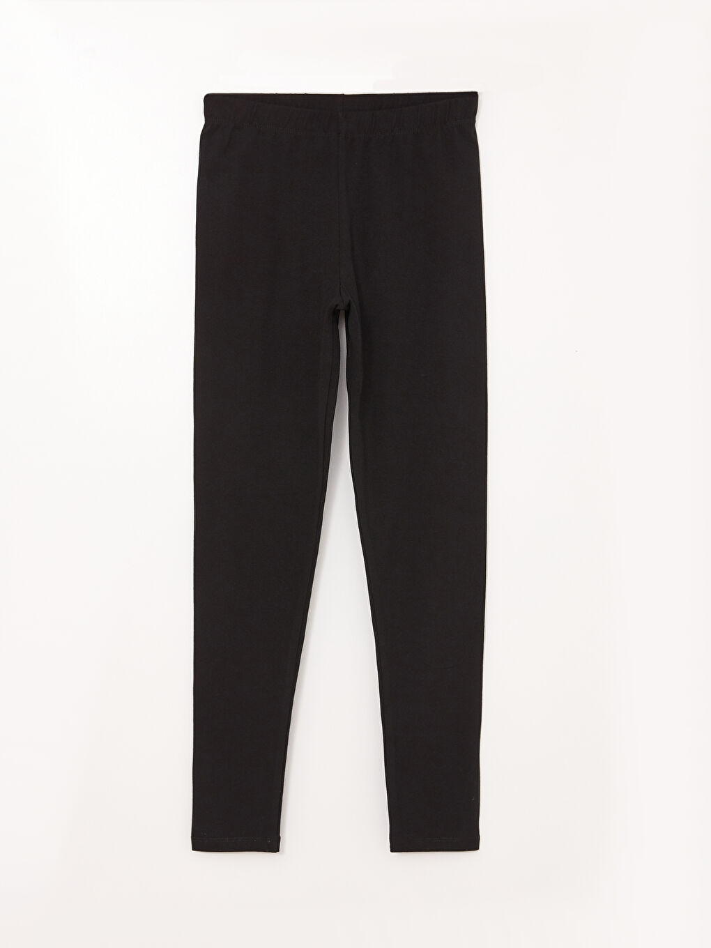 Elastic Waist Basic Cotton Girl Long Leggings -S30843Z4-CVL