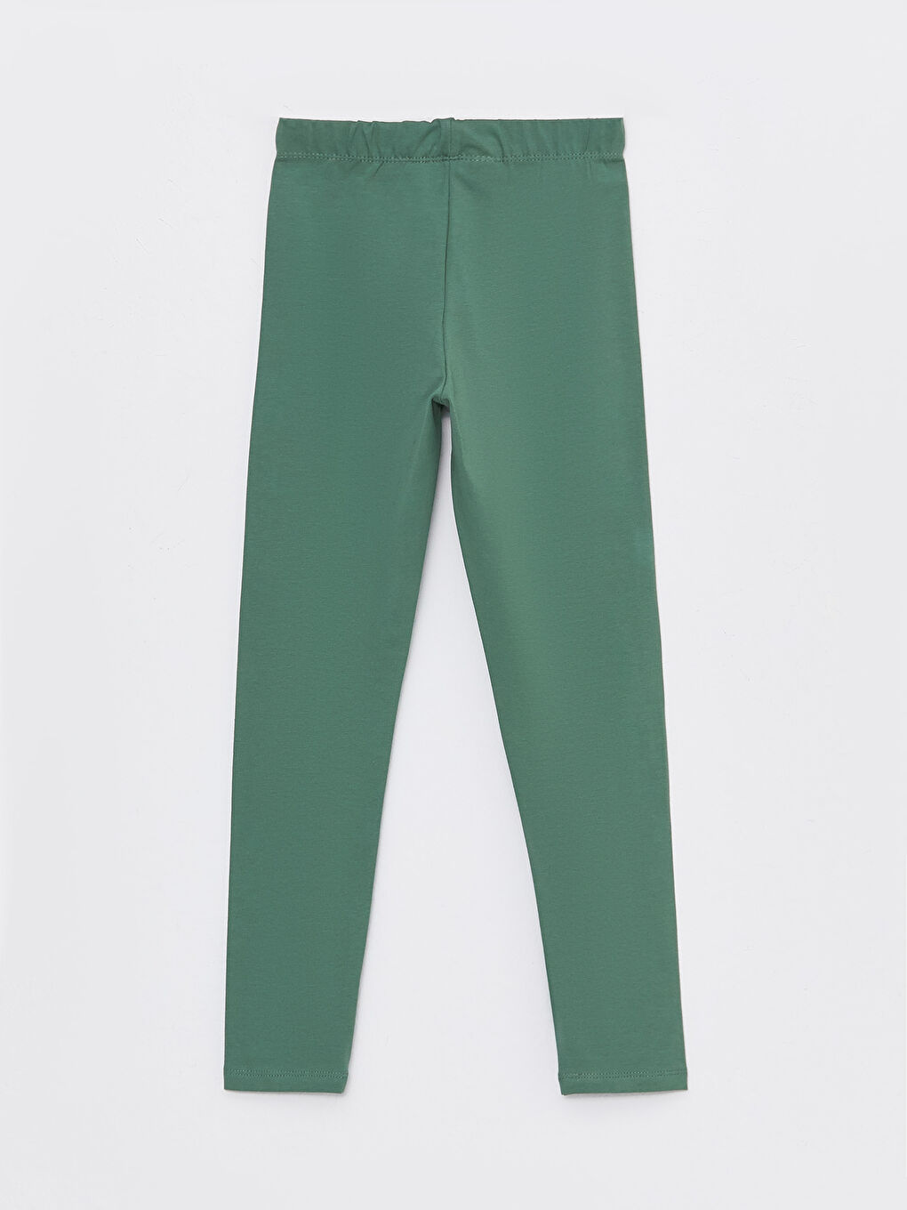 Leggings longs en coton basique à taille élastique pour fille-1