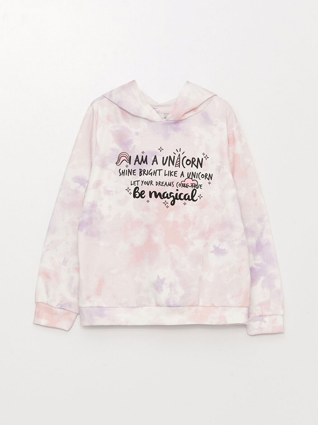 Sweat-Shirt à Capuche Imprimé à Manches Longues et Pantalon de Survêtement Fille-4