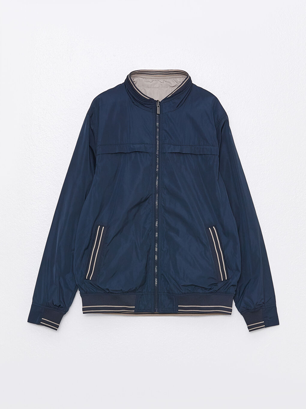 Standard Fit Funnel Neck Men's Coat -S30857Z8-K2N