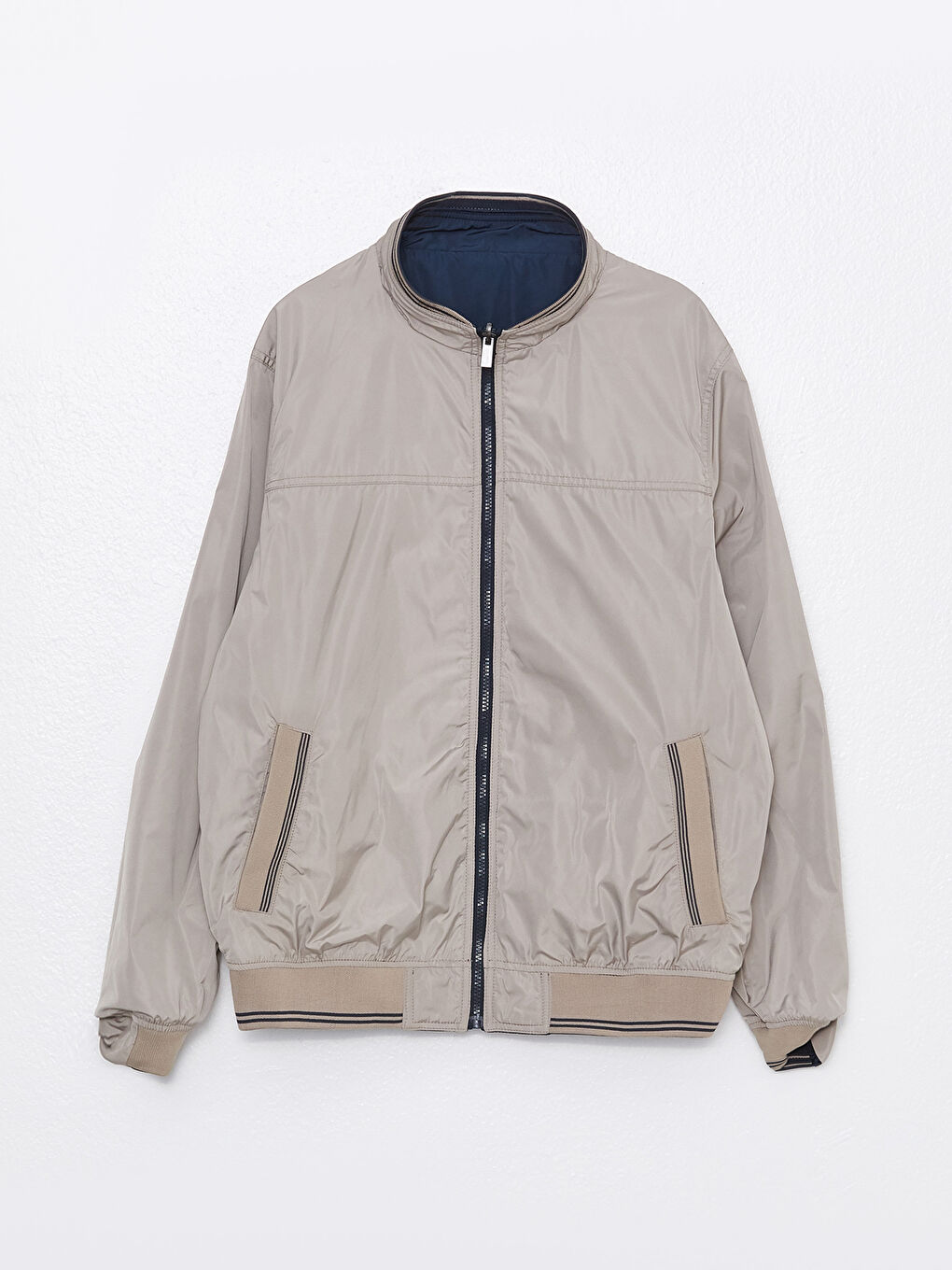 Standard Fit Funnel Neck Men's Coat -S30857Z8-K2N