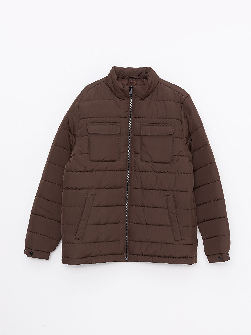 Standard Fit Funnel Neck Men's Puffer Coat -S30867Z8-S4N