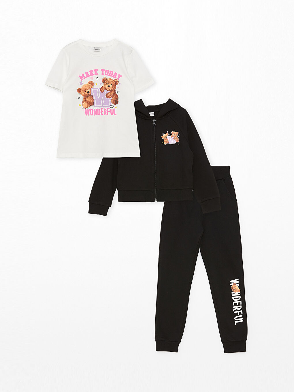 Printed Girls' Set 3-Piece-3