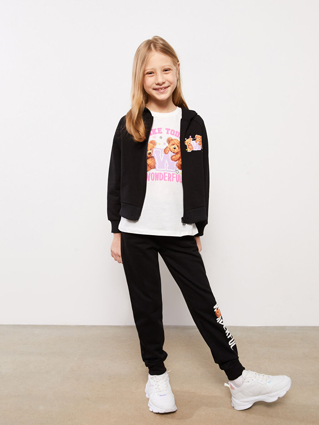 Printed Girls' Set 3-Piece