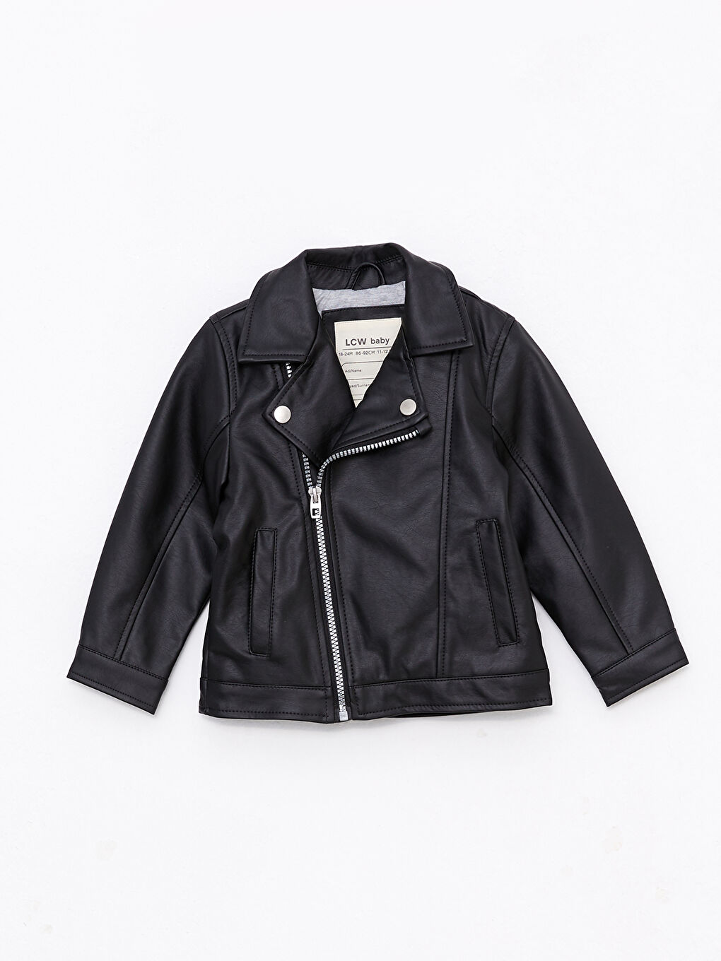 LC Waikiki Long Sleeve Baby Boys' Faux Leather Jacket -S30871Z1-CVL