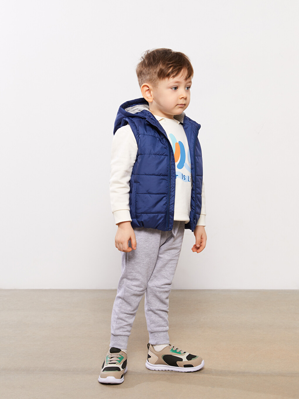 Gilet Zippé Bébé Garçon Col Rond-2