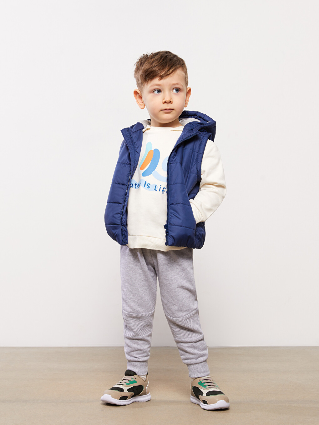 Gilet Zippé Bébé Garçon Col Rond-3