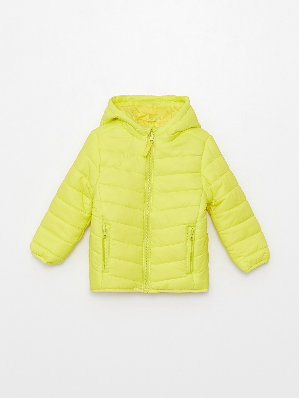 Hooded Long Sleeve Basic Baby Boy Zippered Coat