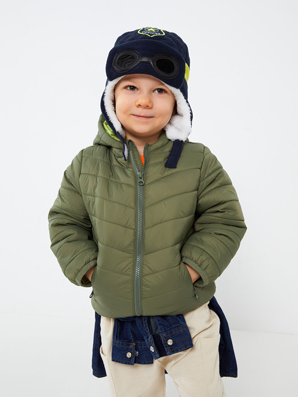 Basic kaput dugih rukava sa kapuljacom na raskopcavanje za bebe decake -S30895Z1-H9B