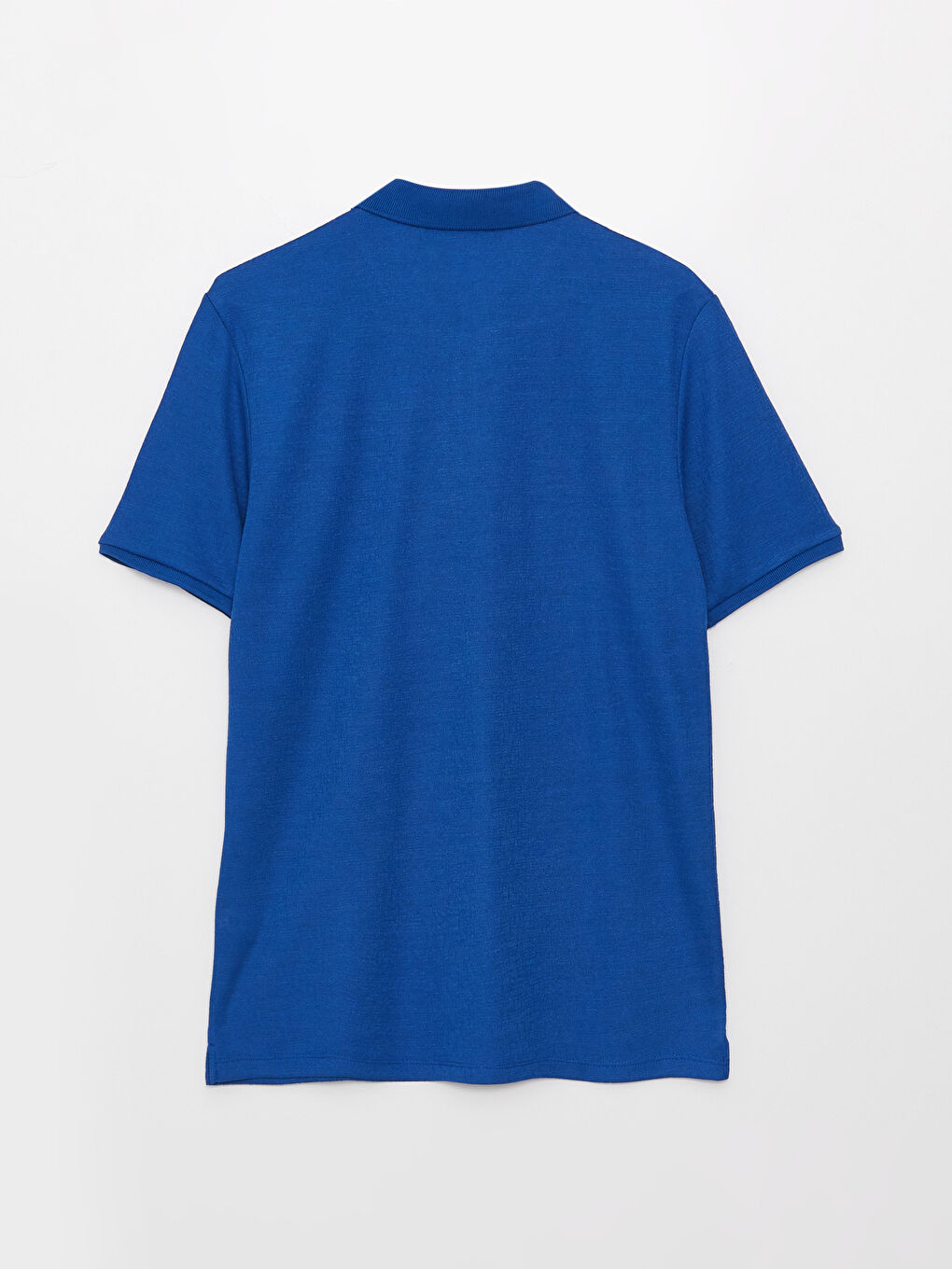Mavi Polo Yaka Kısa Kollu Erkek Tişört-6
