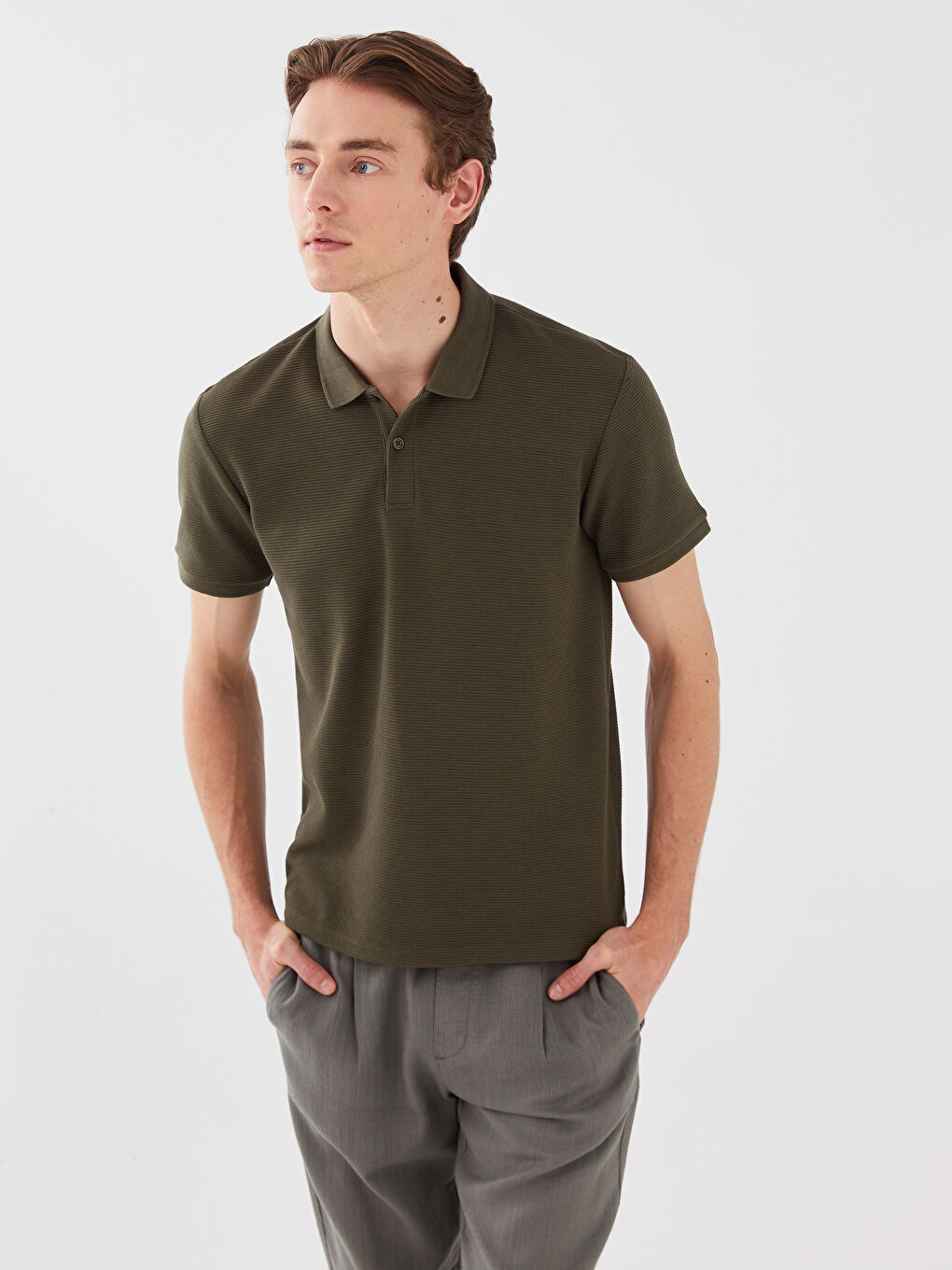 LCW Vision Polo Neck Short Sleeve Men's T-Shirt -S30926Z8-J2L