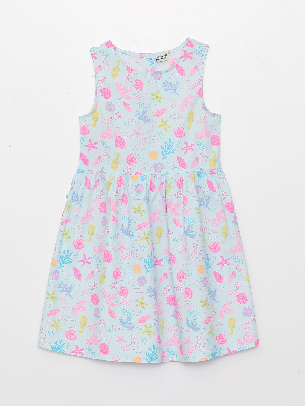 Robe pour Filles à Col Rond et à Motifs