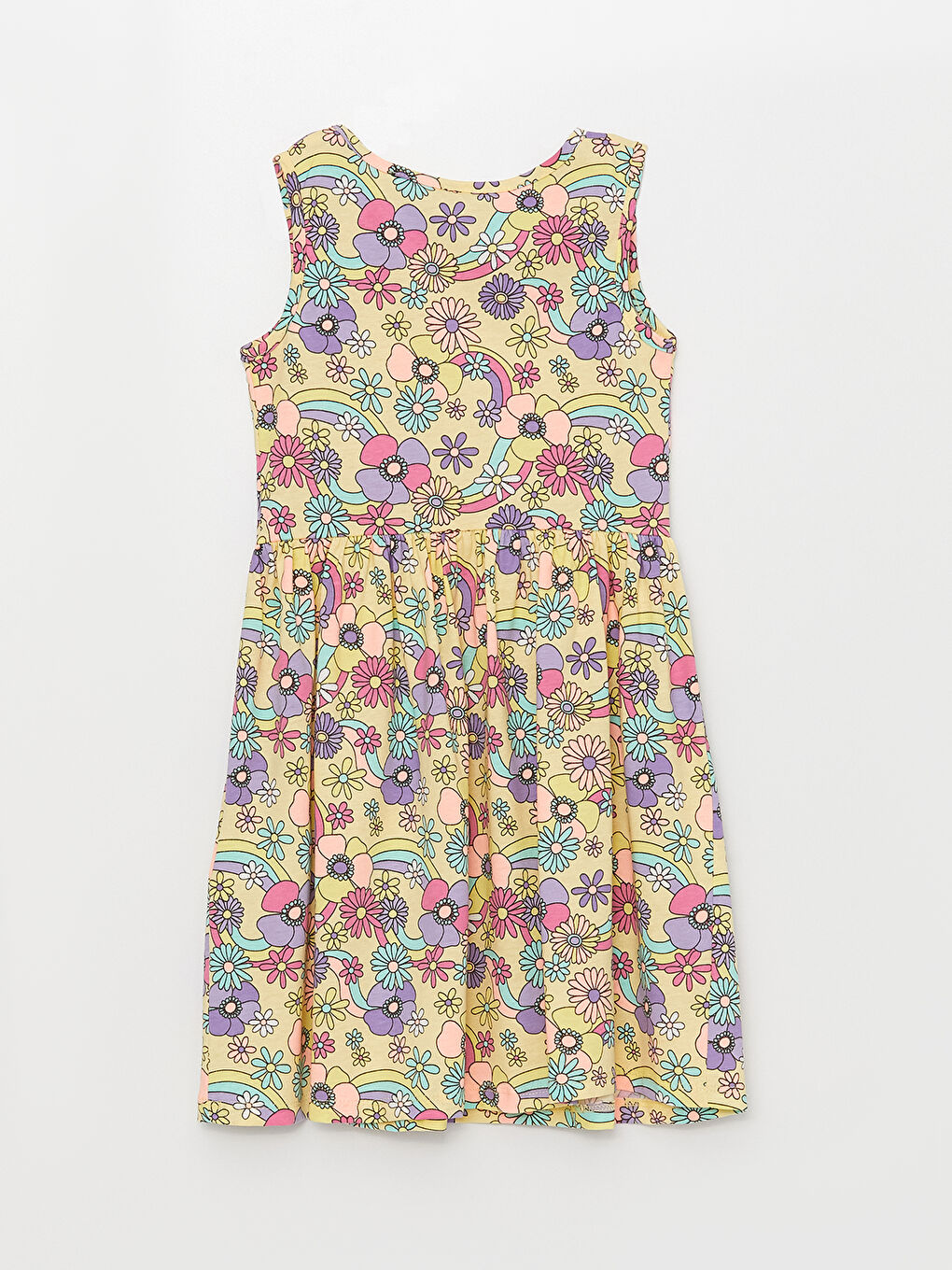 Rochie pentru Fete cu Model și Guler Rotund-1