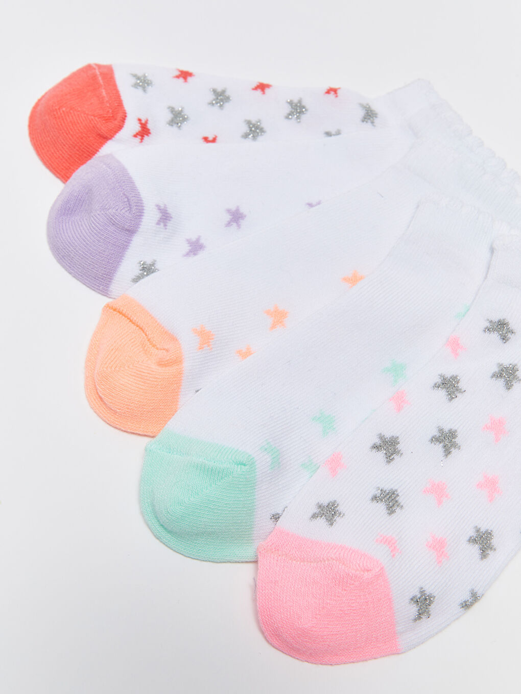 Șosete Sport pentru Fete cu Model Pachet de 5-2