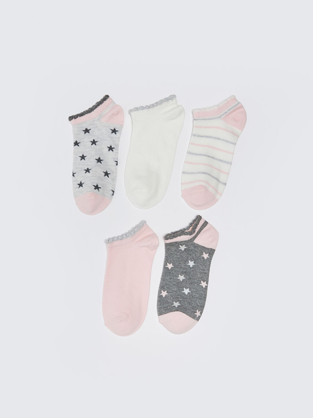 LCW Kids Chaussettes d'entraînement À motifs pour Filles Lot de 5 pièces -S30966Z4-LAL