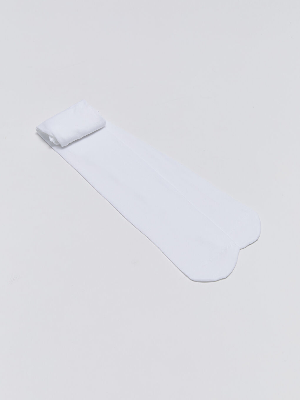 Beyaz Basic Kız Çocuk İnce Külotlu Çorap