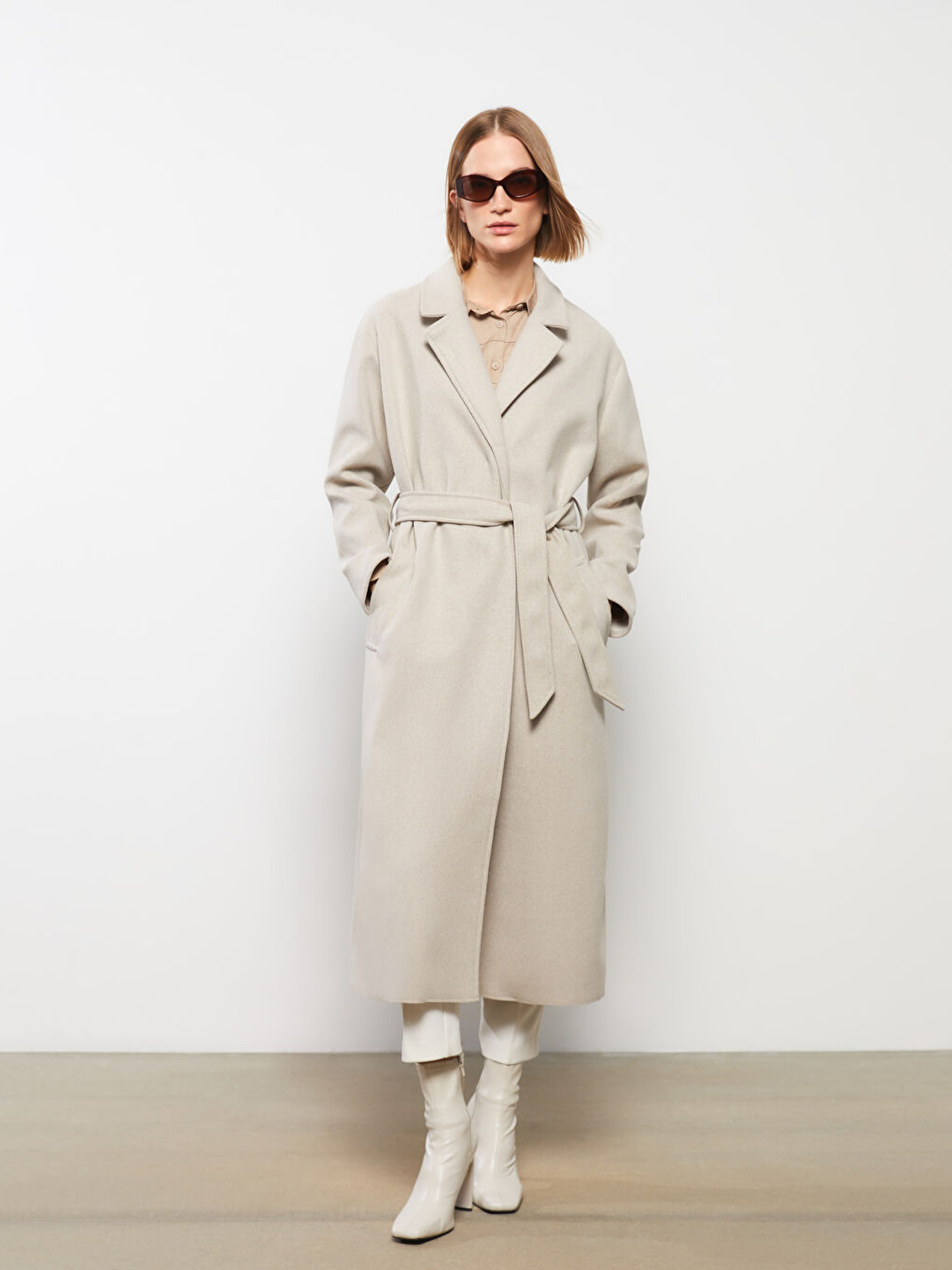Jacket Collar Regular Long Sleeve Women's Cachet Coat -S30985Z8-L8Q