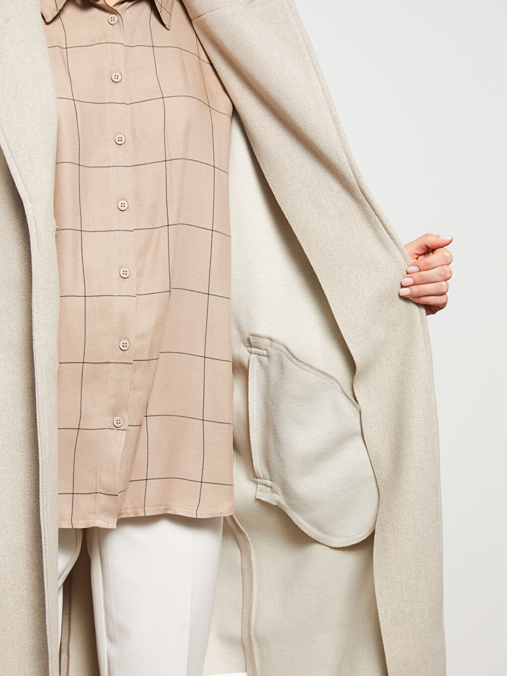 Jacket Collar Regular Long Sleeve Women's Cachet Coat -S30985Z8-L8Q