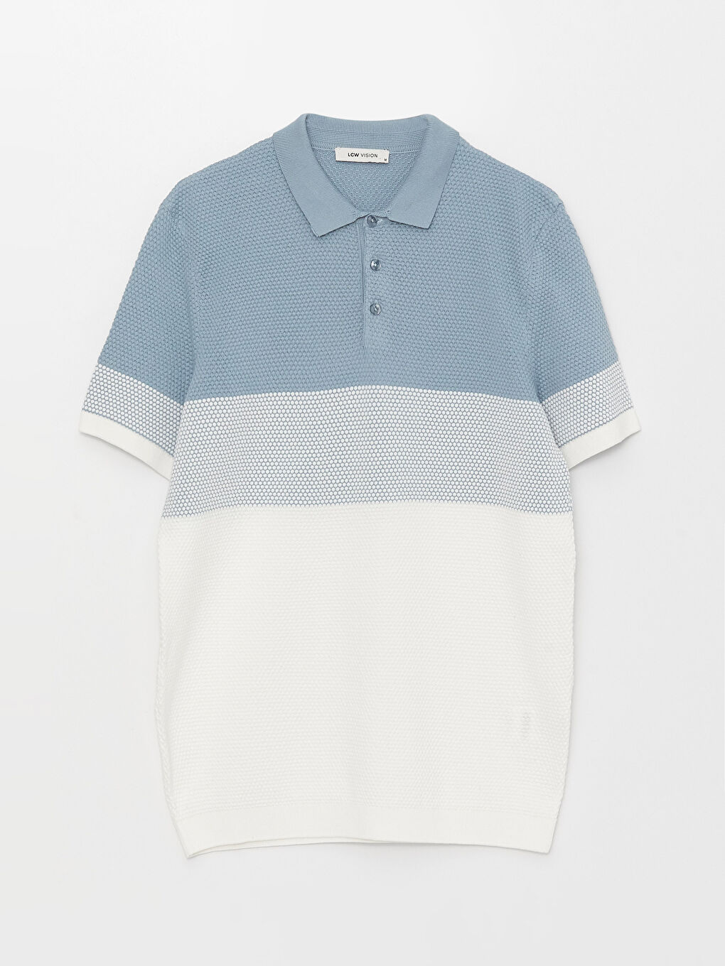 Polo Collar Short Sleeve Color Block Men's Sweater -S30991Z8-J0M