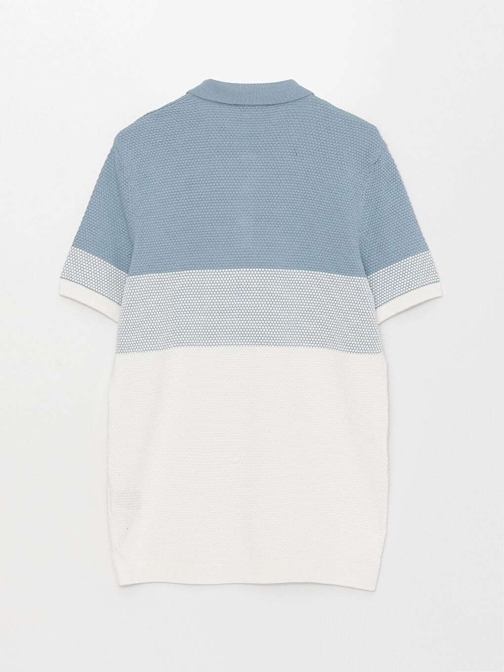 Polo Collar Short Sleeve Color Block Men's Sweater -S30991Z8-J0M