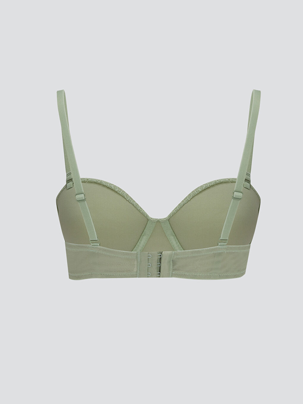 Wired Non Padded Lace Strapless Bra-1